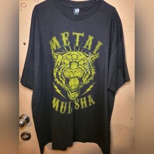 Metal Mulisha Black Tee with Yellow Graphic XXL